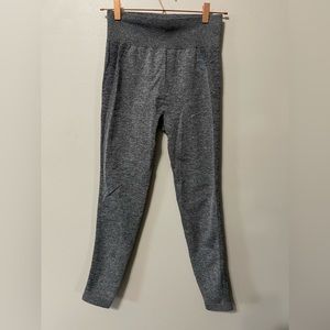 Gymshark Flex High Waisted Leggings - Charcoal Marl/Teal Size: large (women’s)